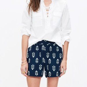 Madewell Drapey Pull-On Shorts in Vinefloral